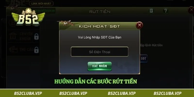 Hướng dẫn các bước rút tiền 