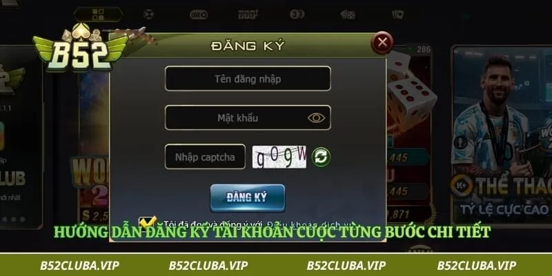 Hướng dẫn đăng ký tài khoản cược từng bước chi tiết